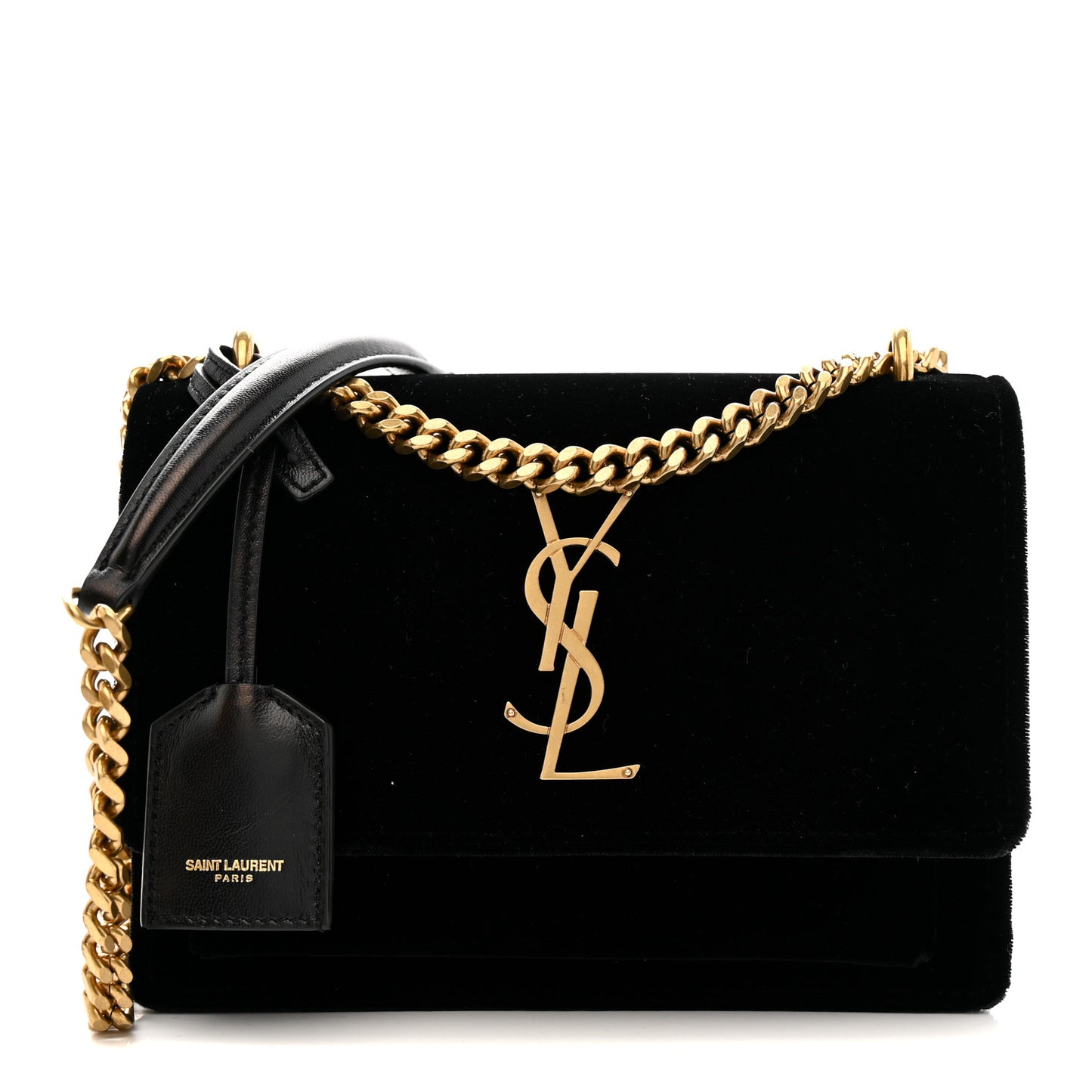Velvet Small Monogram Sunset Black