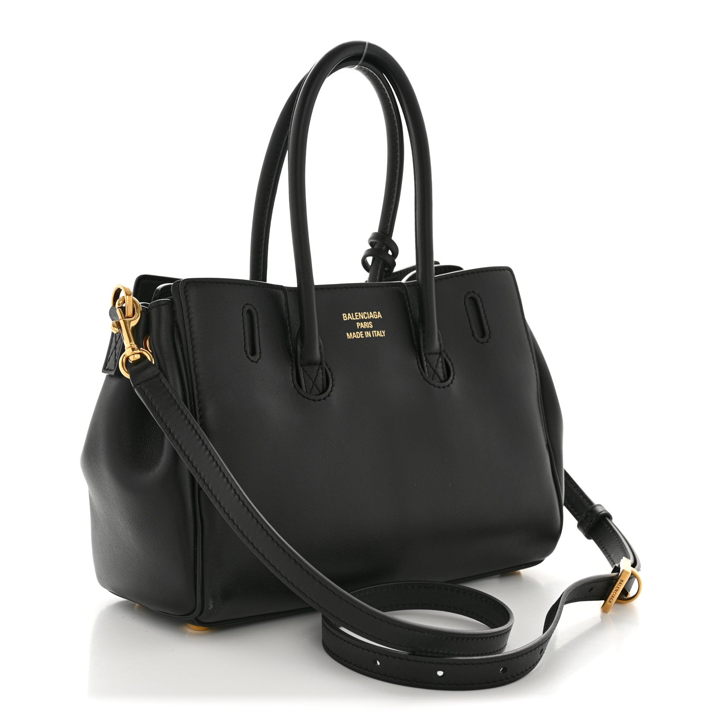 Balenciaga Smooth Calfskin Mini Bel Air Carry All Bag Suede Pink Black 3 of 12