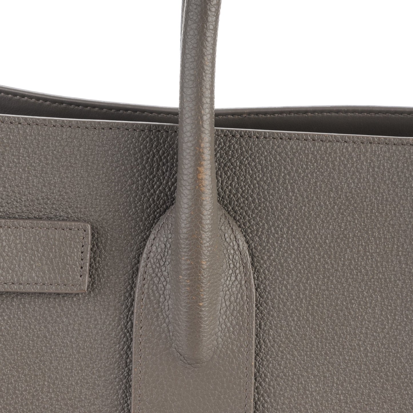 Grained Calfskin Small Sac De Jour Fog