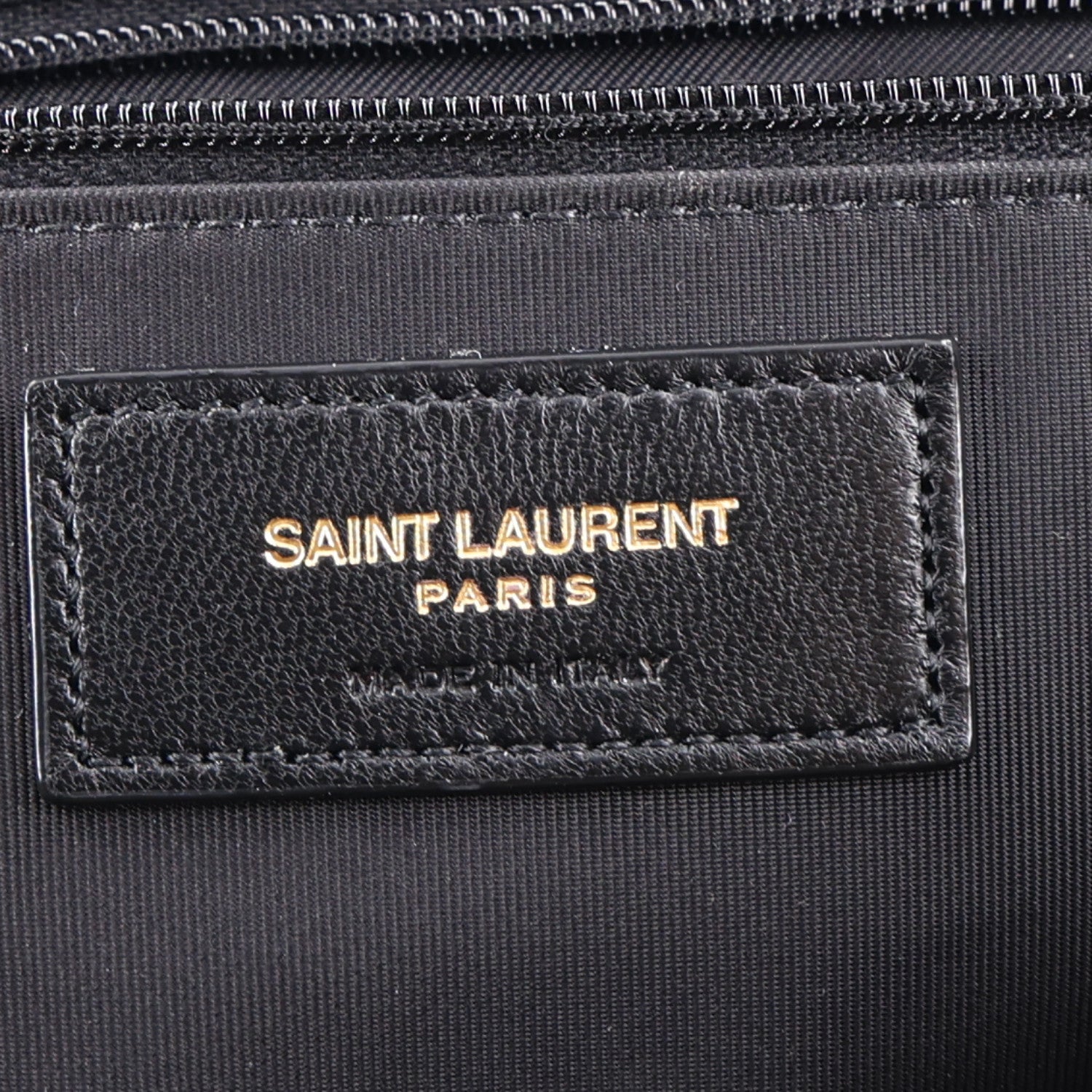 Saint Laurent Lambskin Quilted Gaby Vanity Case Black 6 of 11