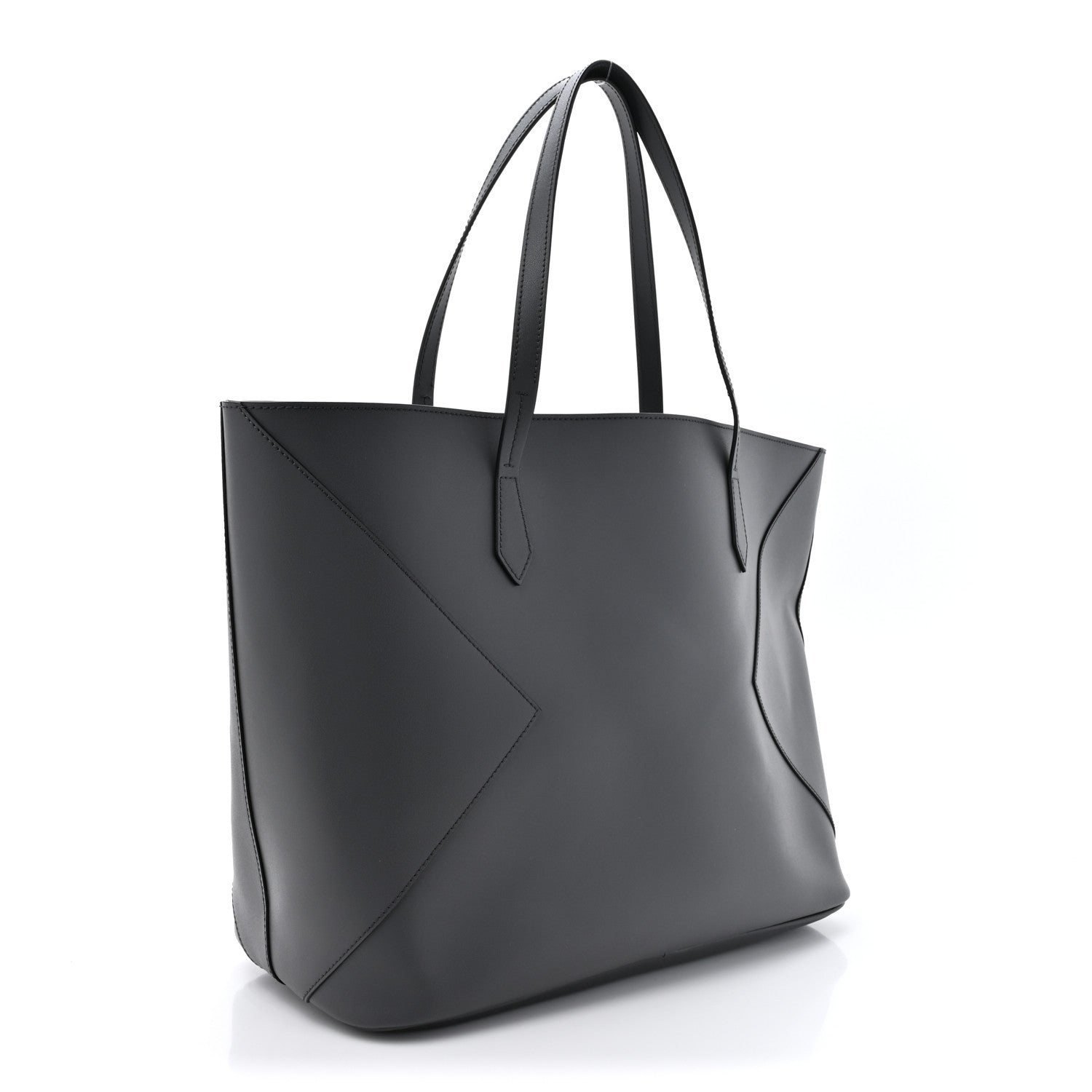 Givenchy Smooth Calfskin Wing Shopper Tote Grey White 4 of 12