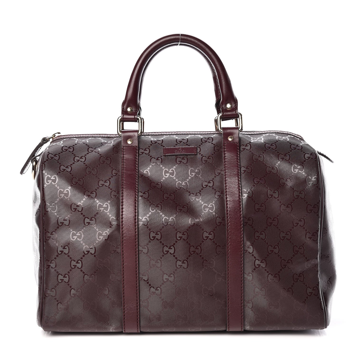 Gucci Imprime Monogram Medium Boston Bordeaux 1 of 9