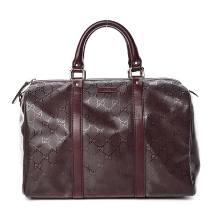 Gucci Imprime Monogram Medium Boston Bordeaux 1 of 9