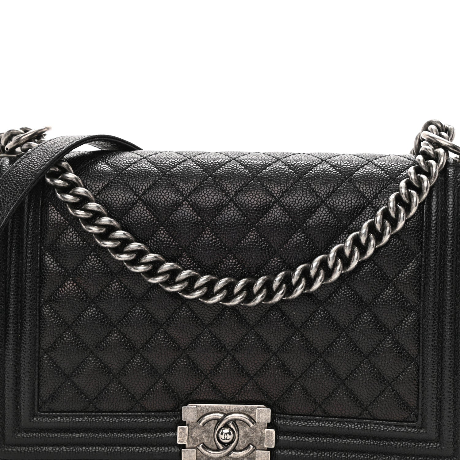 Chanel Caviar Quilted New Medium Boy Flap Black 8 of 13