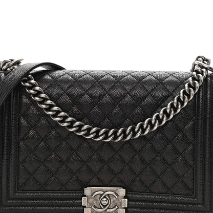 Chanel Caviar Quilted New Medium Boy Flap Black 8 of 13