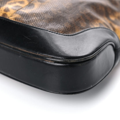 Gucci Lizard Jackie O Hobo Brown 8 of 26