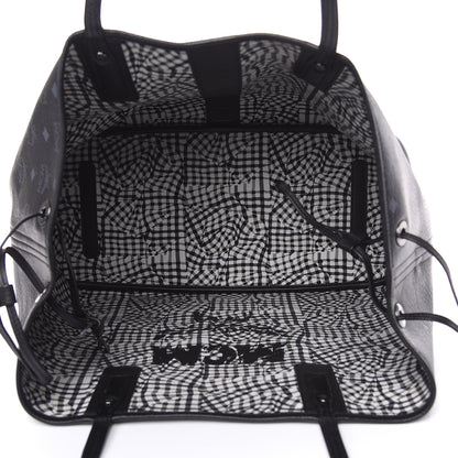 MCM Visetos Large Liz Reversible Shopper Tote Black 5 of 9