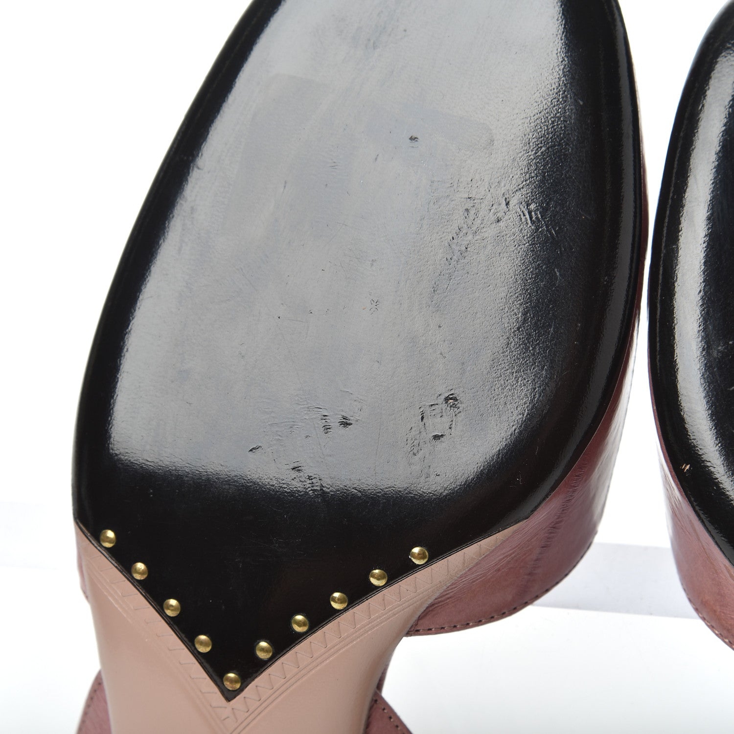 Gucci Eel Arielle Round Toe Pumps 35.5 Rose Bud 14 of 16
