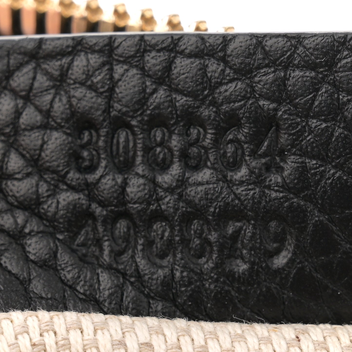 Pebbled Calfskin Small Soho Disco Bag Black