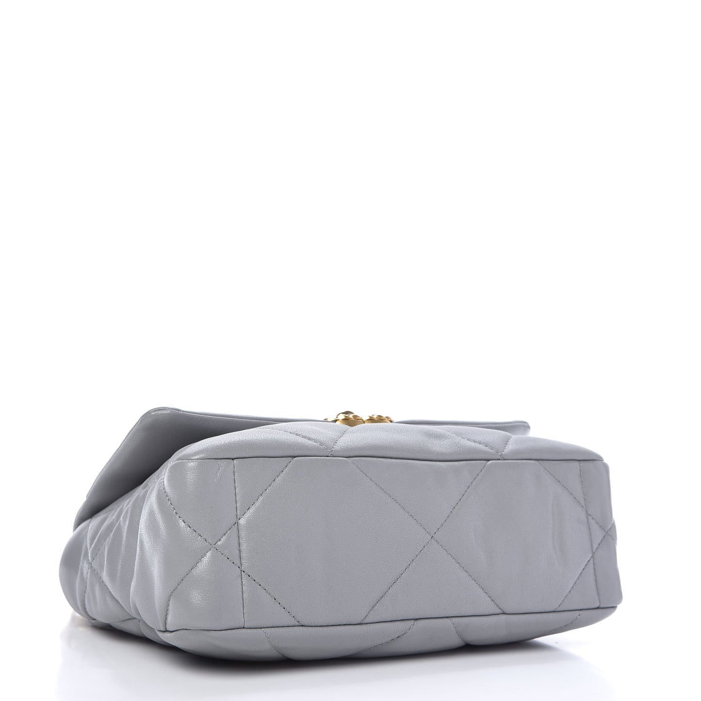 Lambskin Quilted Medium Chanel 19 Flap Grey