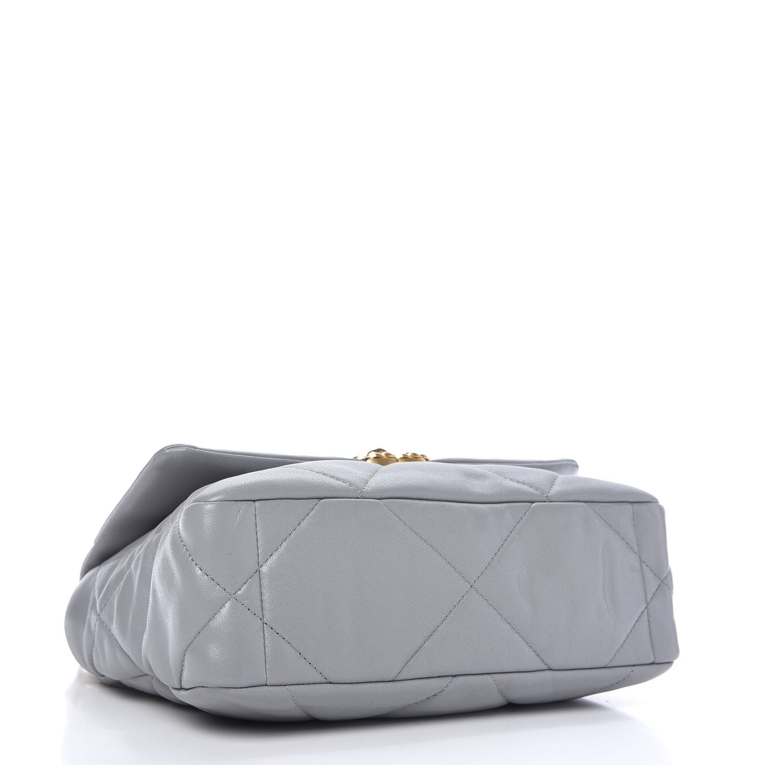 Chanel Lambskin Quilted Medium Chanel 19 Flap Grey 4 of 10