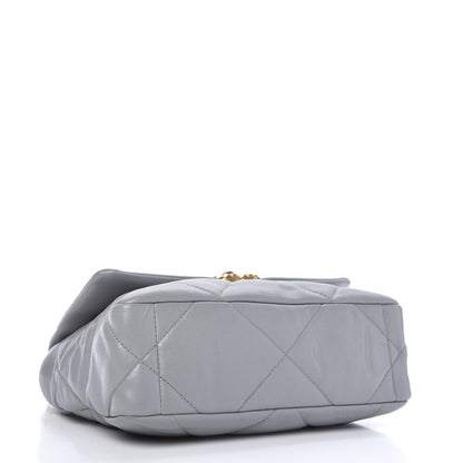Chanel Lambskin Quilted Medium Chanel 19 Flap Grey 4 of 10