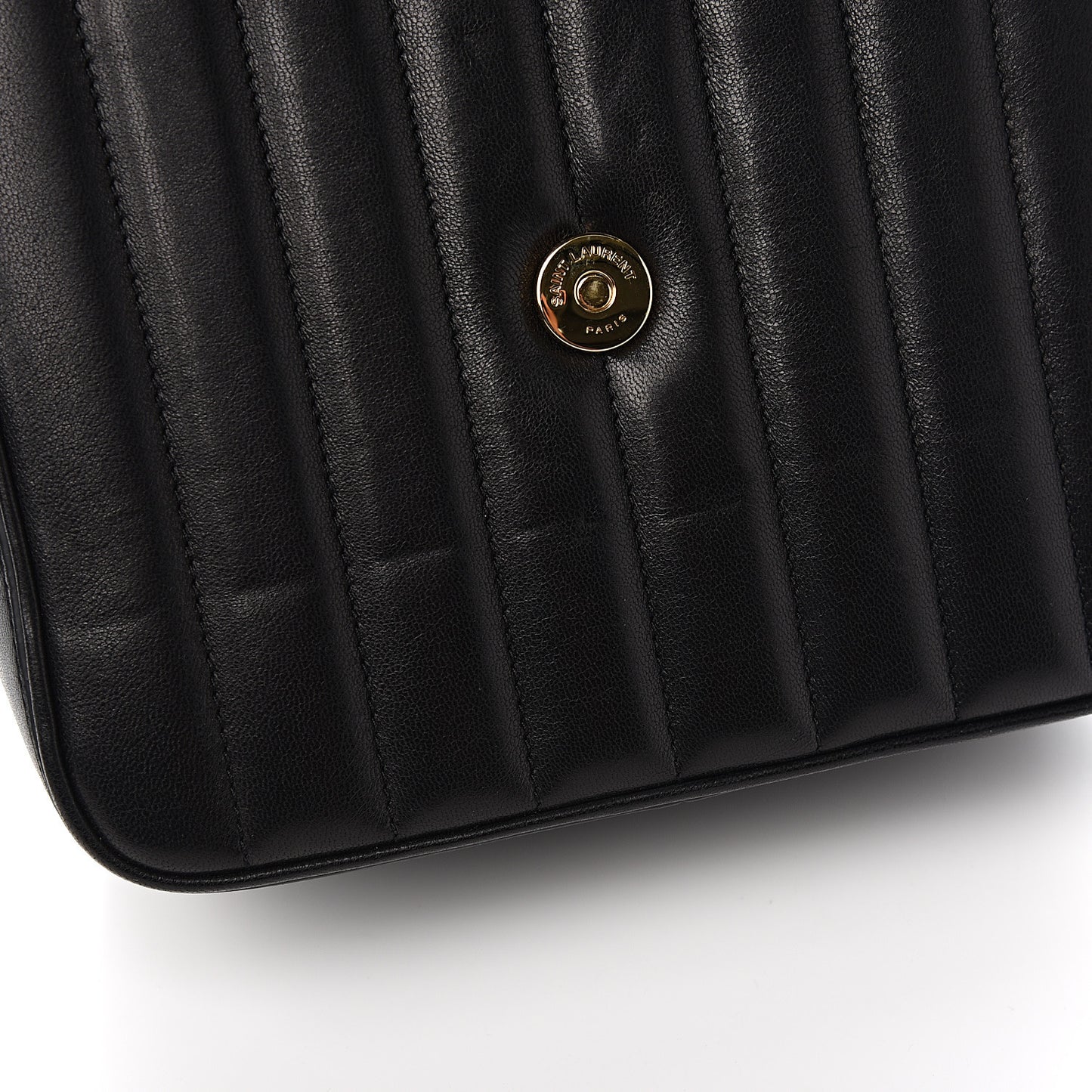 Lambskin Matelasse Monogram Medium Vicky Chain Bag Black