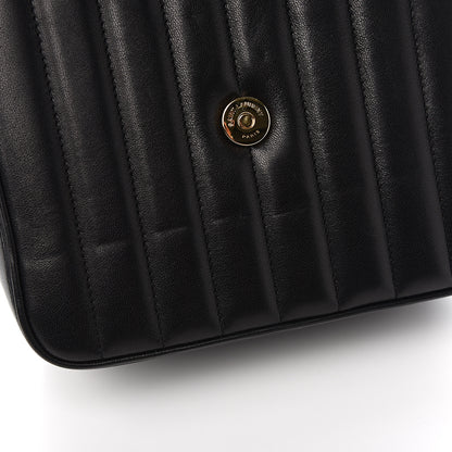 Saint Laurent Lambskin Matelasse Monogram Medium Vicky Chain Bag Black 7 of 10