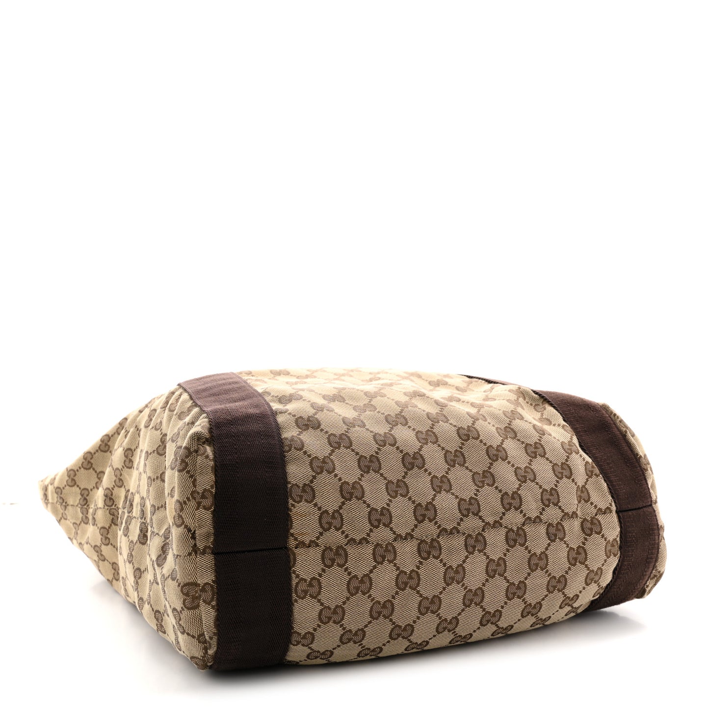 GG Monogram Medium Handle Vertical Tote Bag Dark Brown