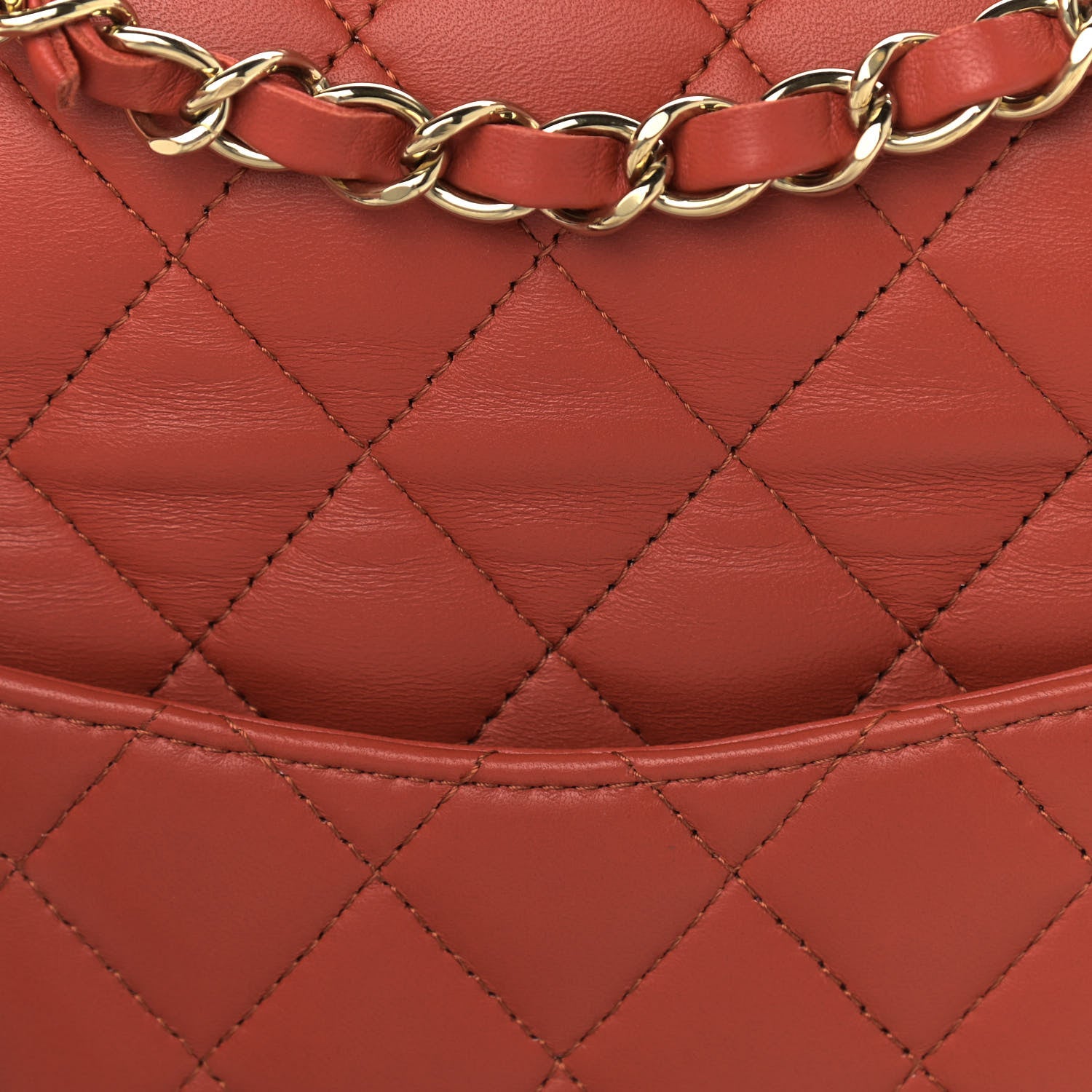Chanel Lambskin Quilted Small Double Flap Brown 10 of 10
