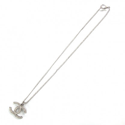 Chanel CC Logo Necklace Silver 1 of 3
