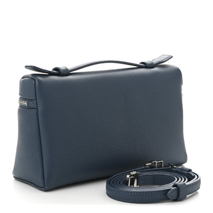 Loro Piana Grained Calfskin L19 Extra Pocket Pouch Cloud Sky 3 of 9