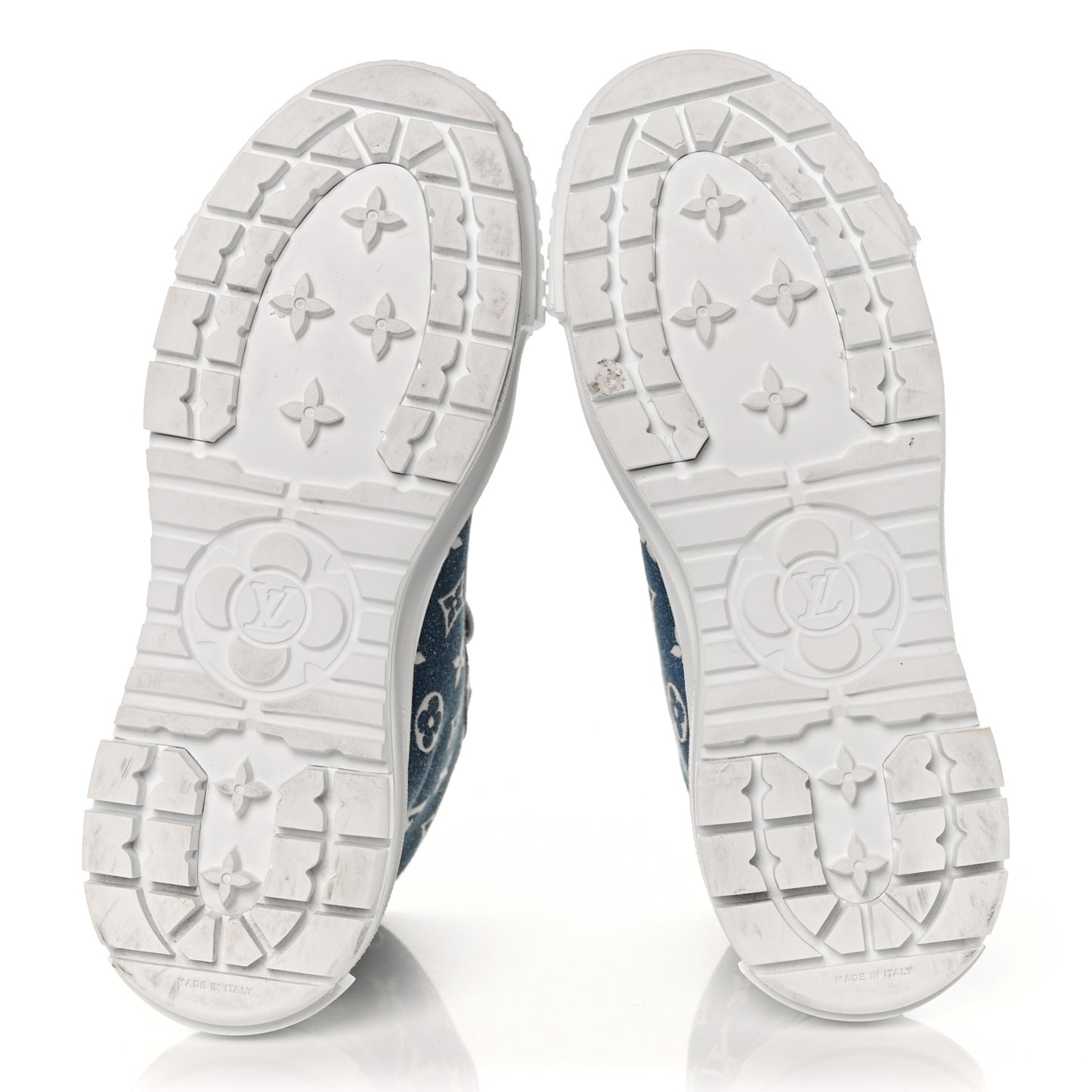 Denim Monogram Squad Sneaker Boots 40 Marine
