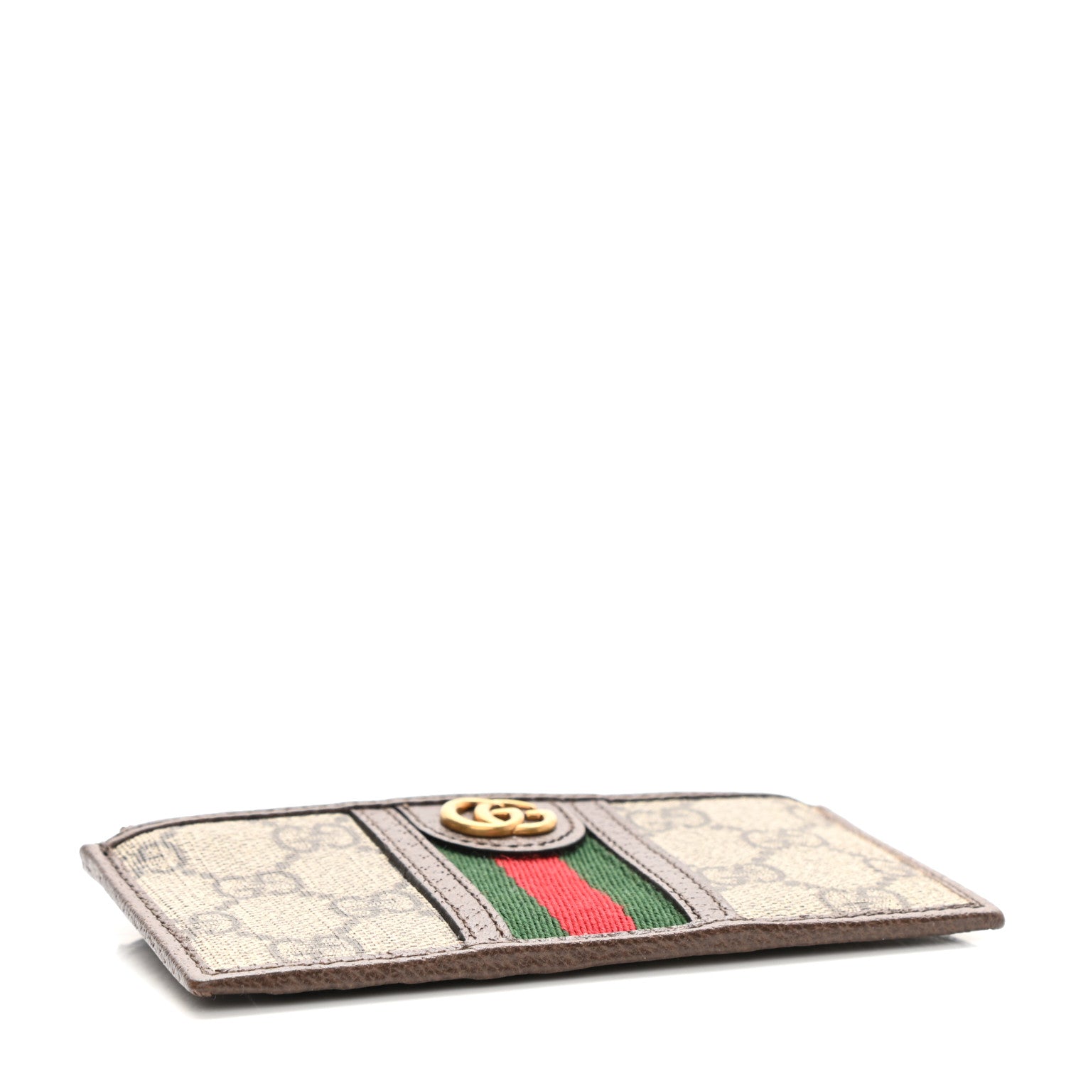 Gucci GG Supreme Monogram Web Ophidia Coin Case Brown 4 of 7