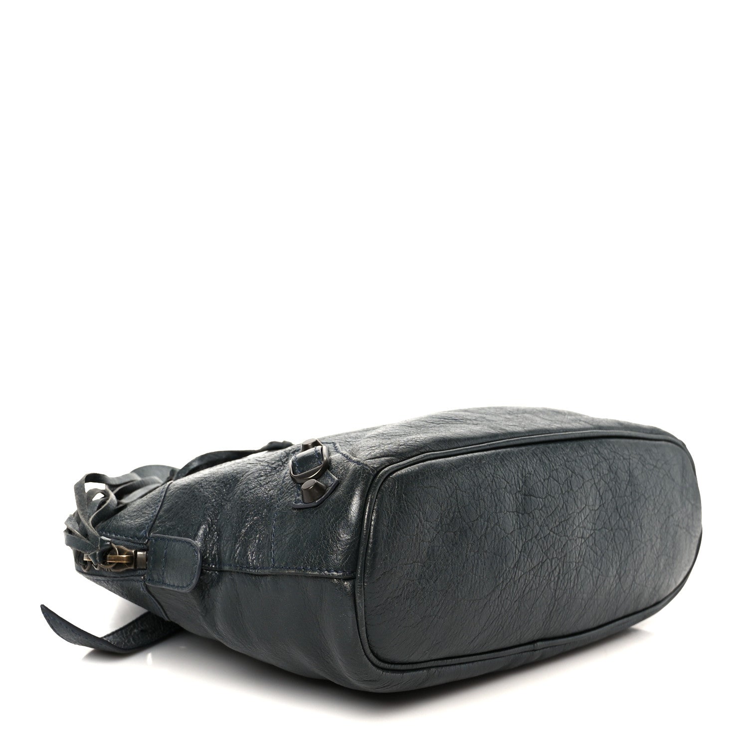 Balenciaga Agneau Classic Hardware Bowling Bag Anthracite 5 of 12