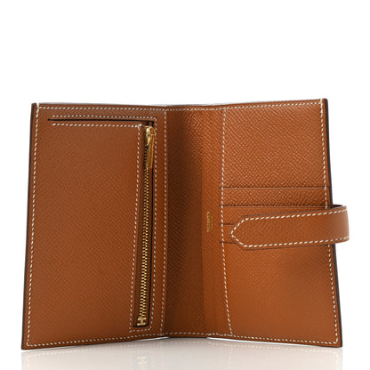 Hermes Epsom Bearn Compact Wallet Gold 5 of 7