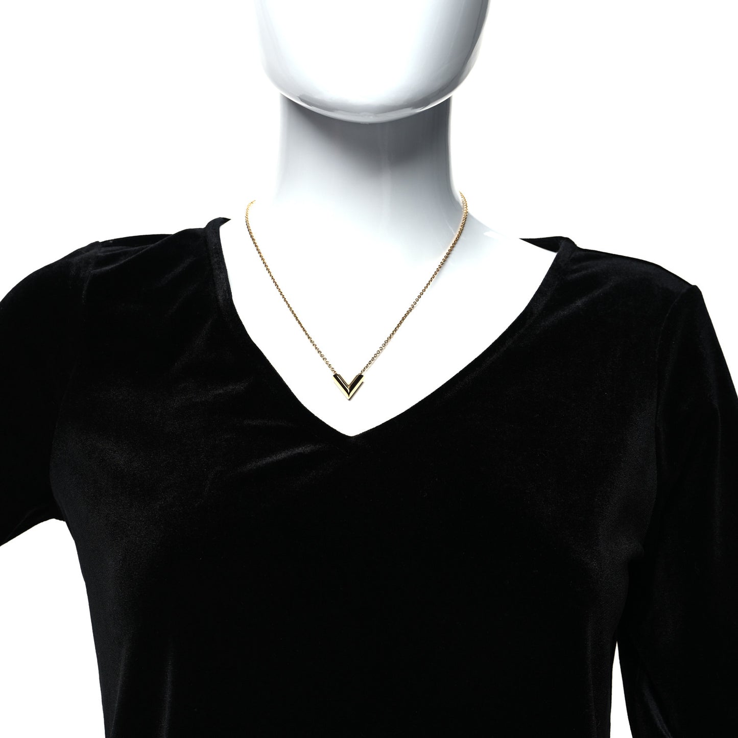 Brass Essential V Necklace Gold