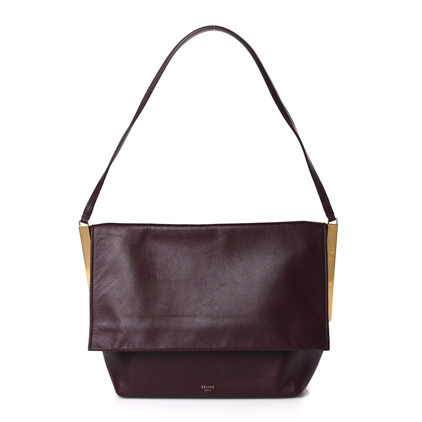 Smooth Calfskin Blade Flap Burgundy