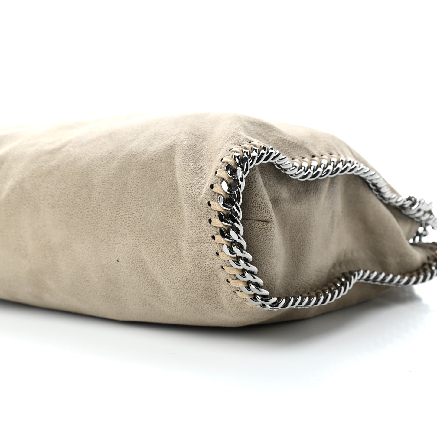 Shaggy Deer Falabella Fold Over Tote Taupe