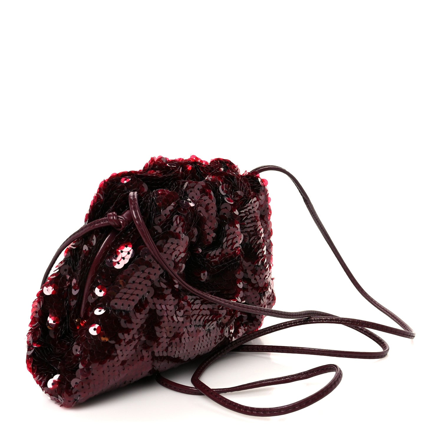 Bottega Veneta Sequin The Mini Pouch Barolo 3 of 11