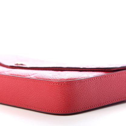 Louis Vuitton Empreinte Pochette Felicie Chain Wallet Scarlet 9 of 10