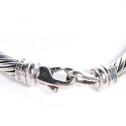 David Yurman Sterling Silver 14k Gold Ball Hampton 7mm Bracelet 3 of 6