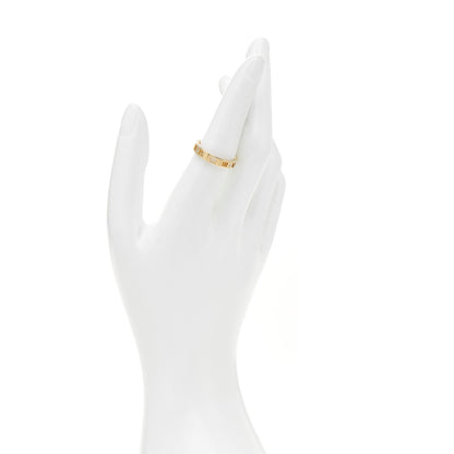 Tiffany 18K Yellow Gold Diamond Atlas Pierced Ring 55 7.25 2 of 5