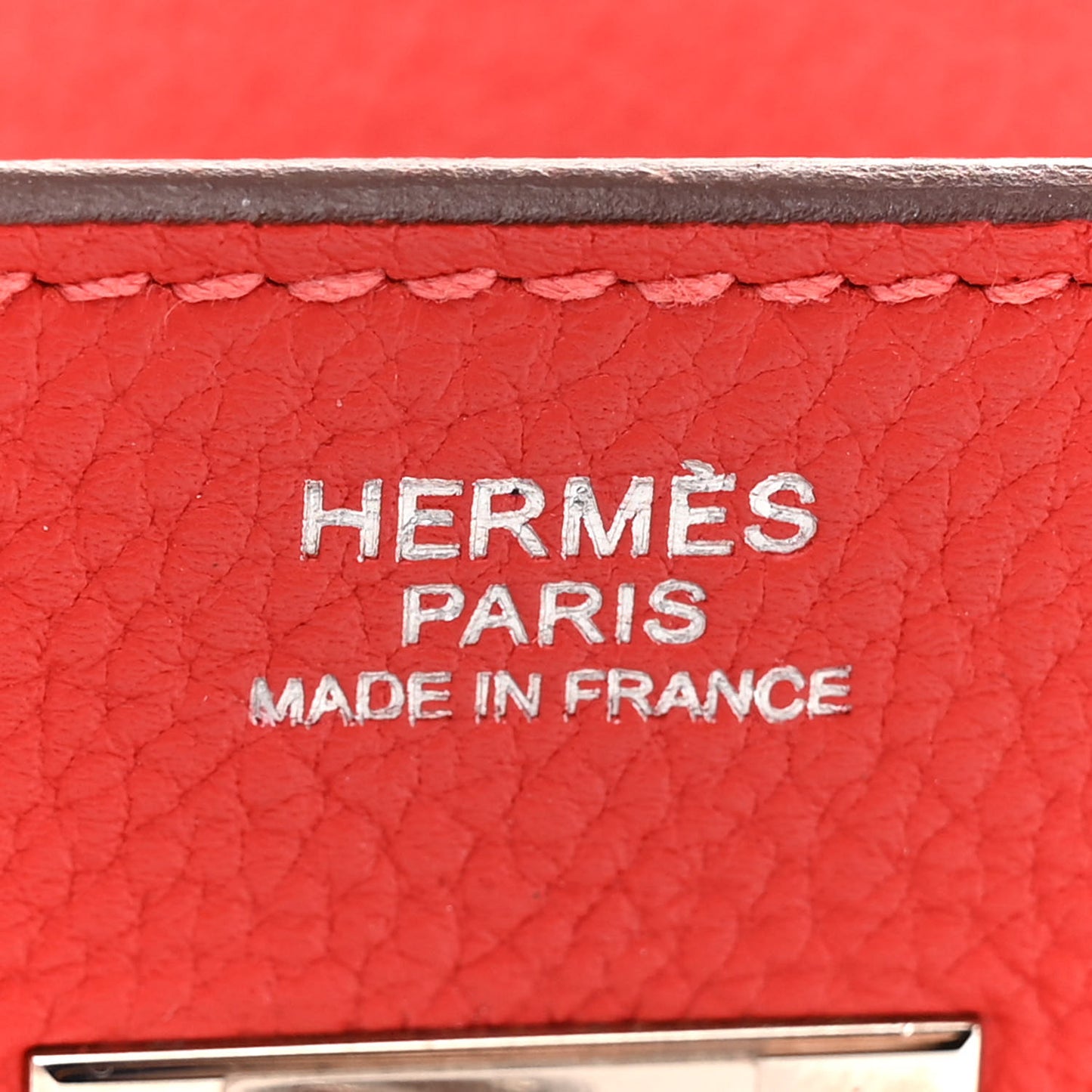 Togo Birkin 30 Rouge Pivoine