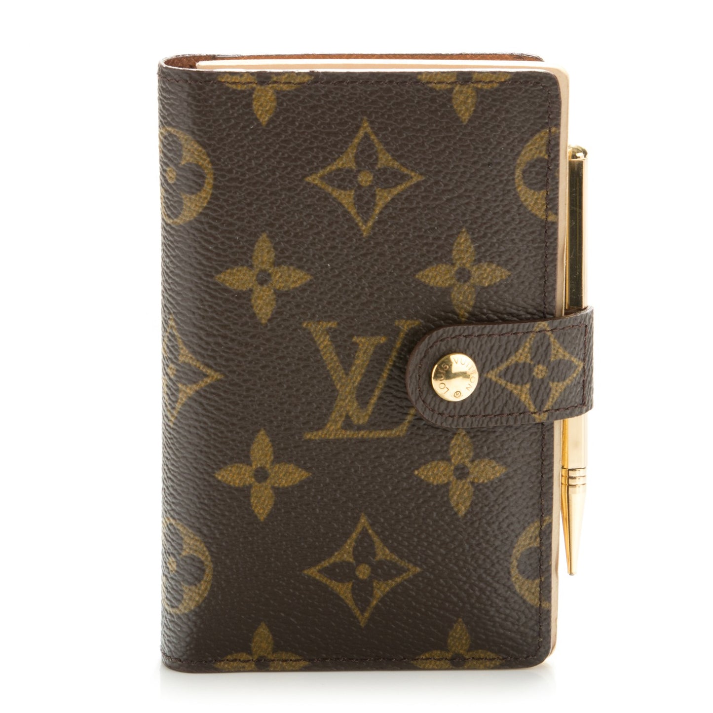 Monogram Mini Agenda Cover with Pencil