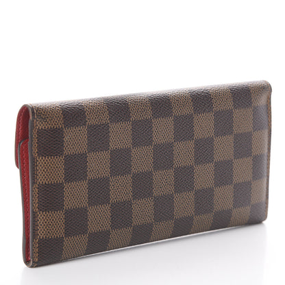 Louis Vuitton Damier Ebene Josephine Wallet Red 2 of 5
