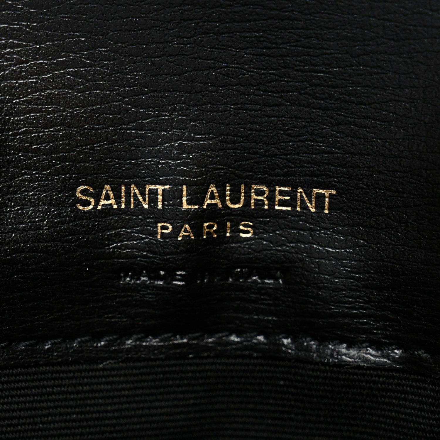 Saint Laurent Calfskin Monogram Cassandre Phone Holder With Strap Black 6 of 13
