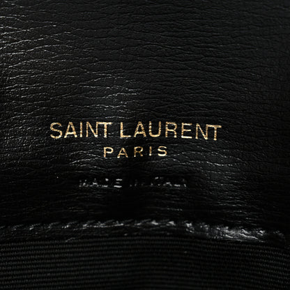 Saint Laurent Calfskin Monogram Cassandre Phone Holder With Strap Black 6 of 13