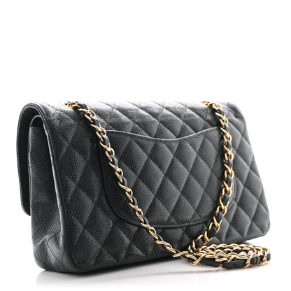 Chanel Caviar Quilted Medium Double Flap Black 3 of 11