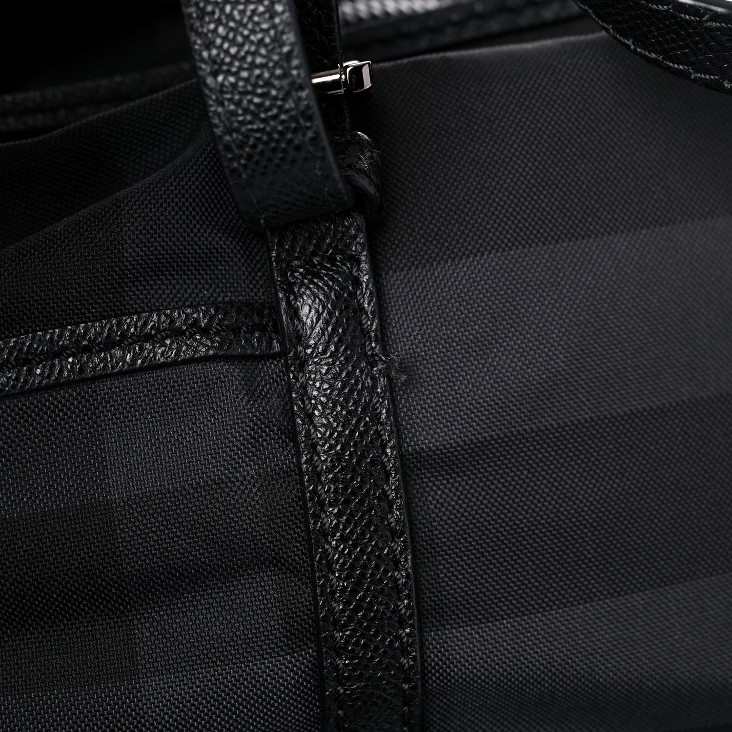 Burberry Nylon House Check Diaper Bag Black 11 of 11