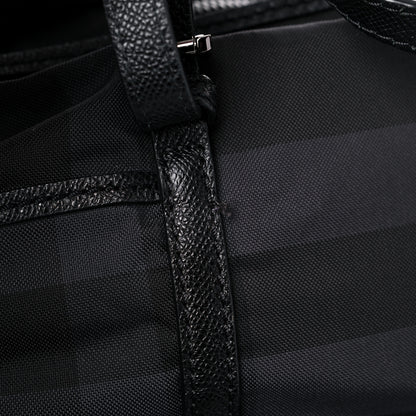 Burberry Nylon House Check Diaper Bag Black 11 of 11