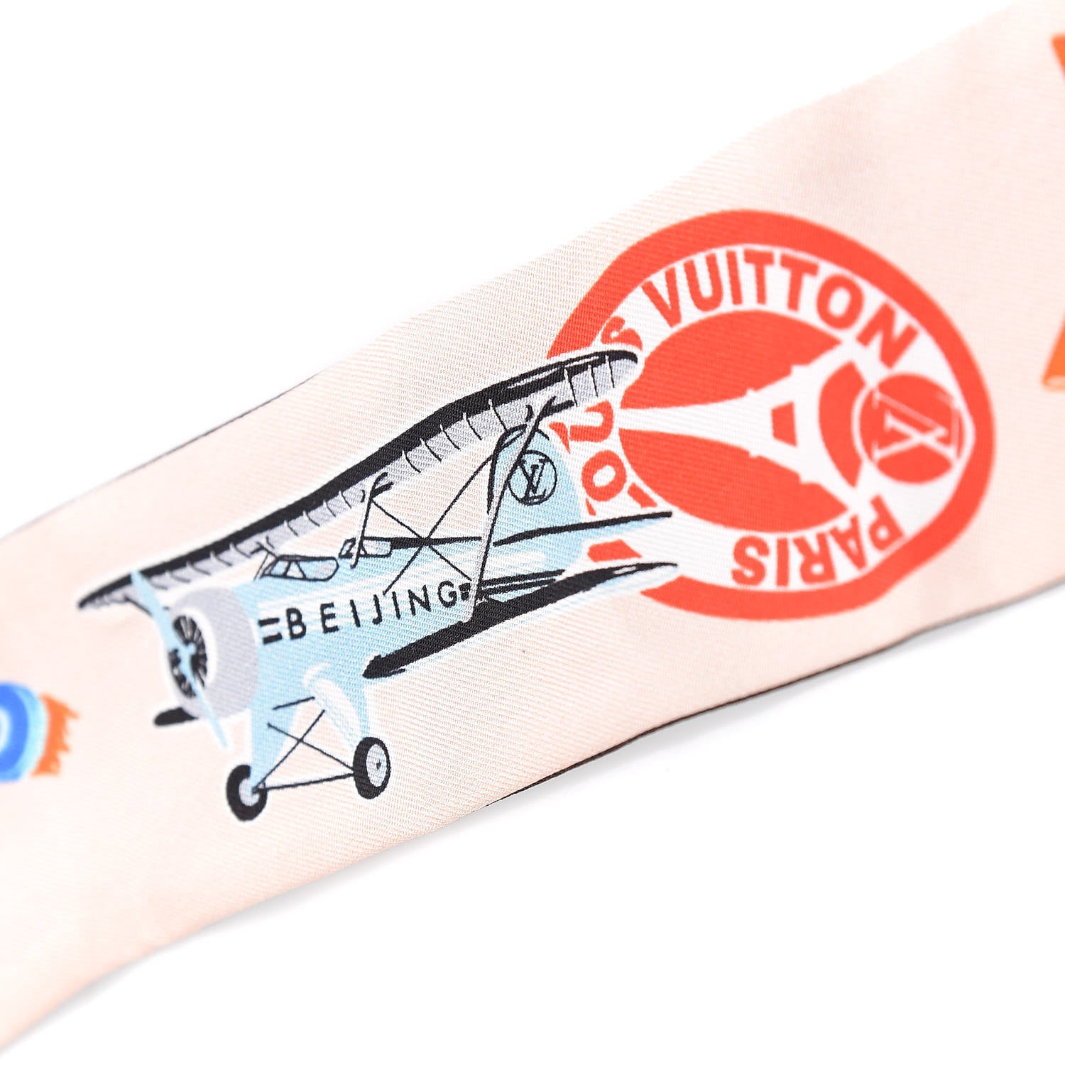 Louis Vuitton Silk Monogram World Tour Stickers BB Bandeau Nude 4 of 4