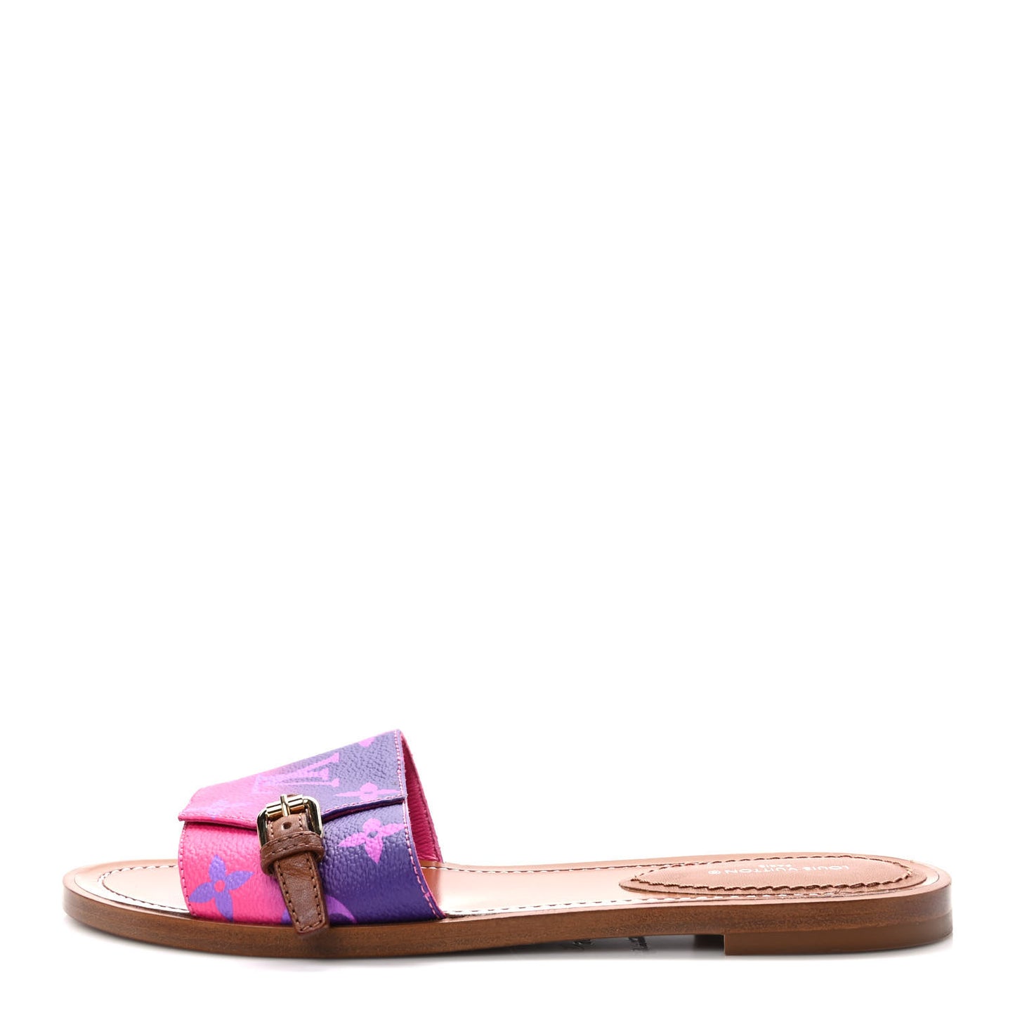 Monogram Spring in the City Lock It Flat Mule 36 Midnight Fuchsia