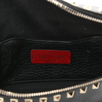 Valentino Garavani Grainy Calfskin Rockstud Belt Bag Black 6 of 10
