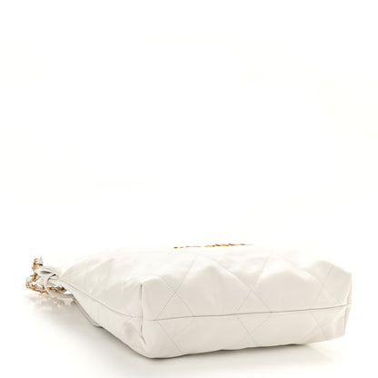 Chanel Shiny Calfskin Quilted Small Chanel 22 White 4 of 9