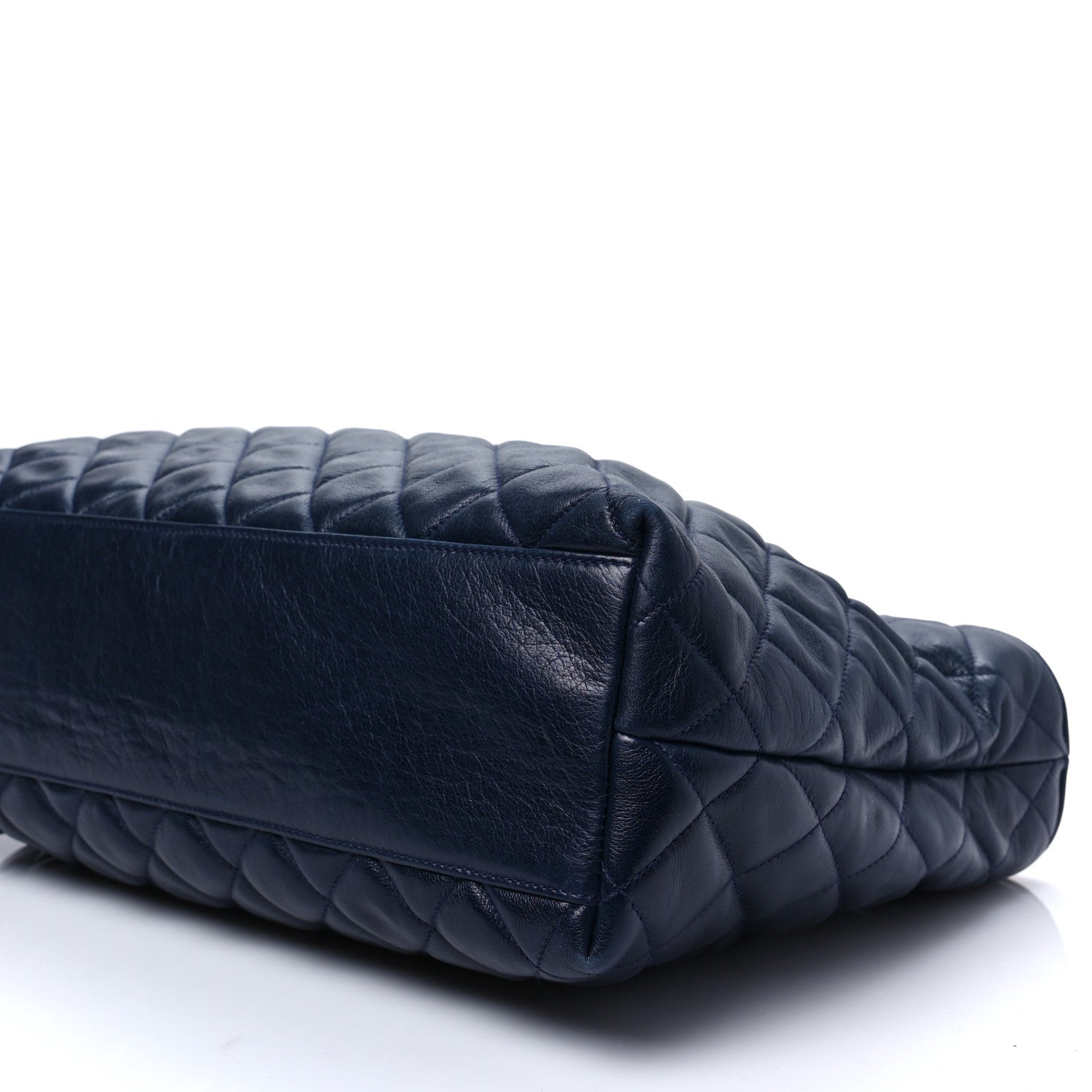 Chanel Lambskin Quilted Shoulder Bag Navy 7 of 7