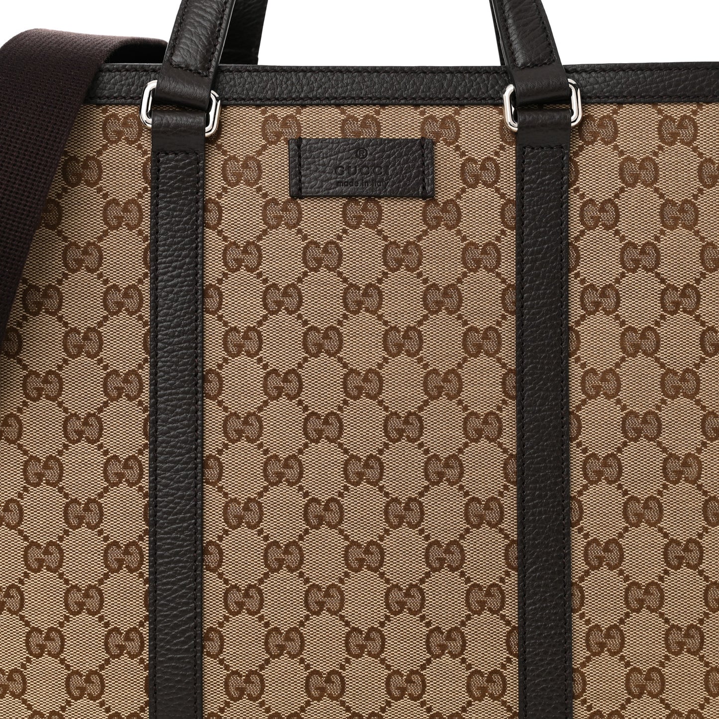 GG Monogram Large Joy Tote Bag Dark Brown