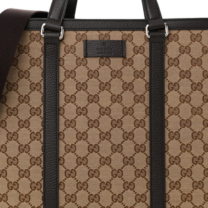 Gucci GG Monogram Large Joy Tote Bag Dark Brown 8 of 10