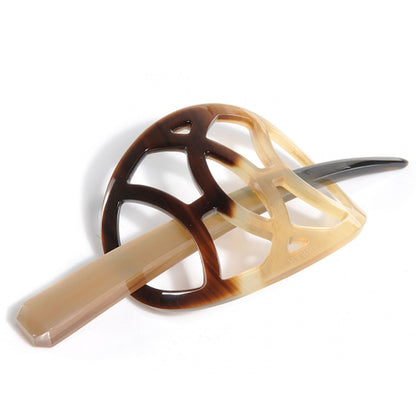 Hermes Buffalo Horn Lift PM Curved Hair Barrette 1 of 4