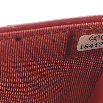 Chanel Lambskin Quilted Wallet On Chain WOC Red 8 of 13